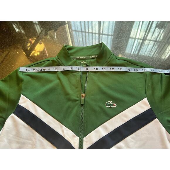 Kids' Ultra Dry Abrasion-Resistant Tennis Sweat Suit Jacket, Green, Size 14 - Picture 8 of 10